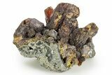 Rich Red-Orange Orpiment Crystals with Hutchinsonite - Peru #362136-1